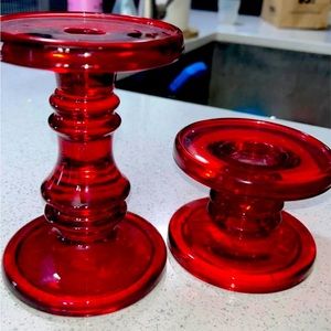 Glass Candle Holders